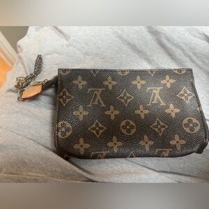 Louis Vuitton leather monogram toiletry pouch